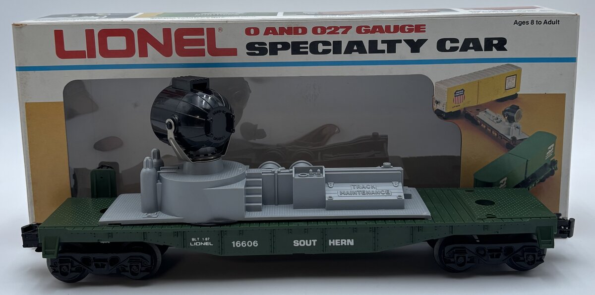 Lionel 6-16606 O Gauge Southern Operating Searchlight Car LN/Box