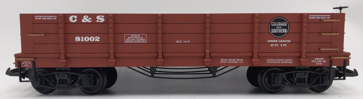 Aristo-Craft 81002 G Scale C&S Wood Gondola #81002 EX