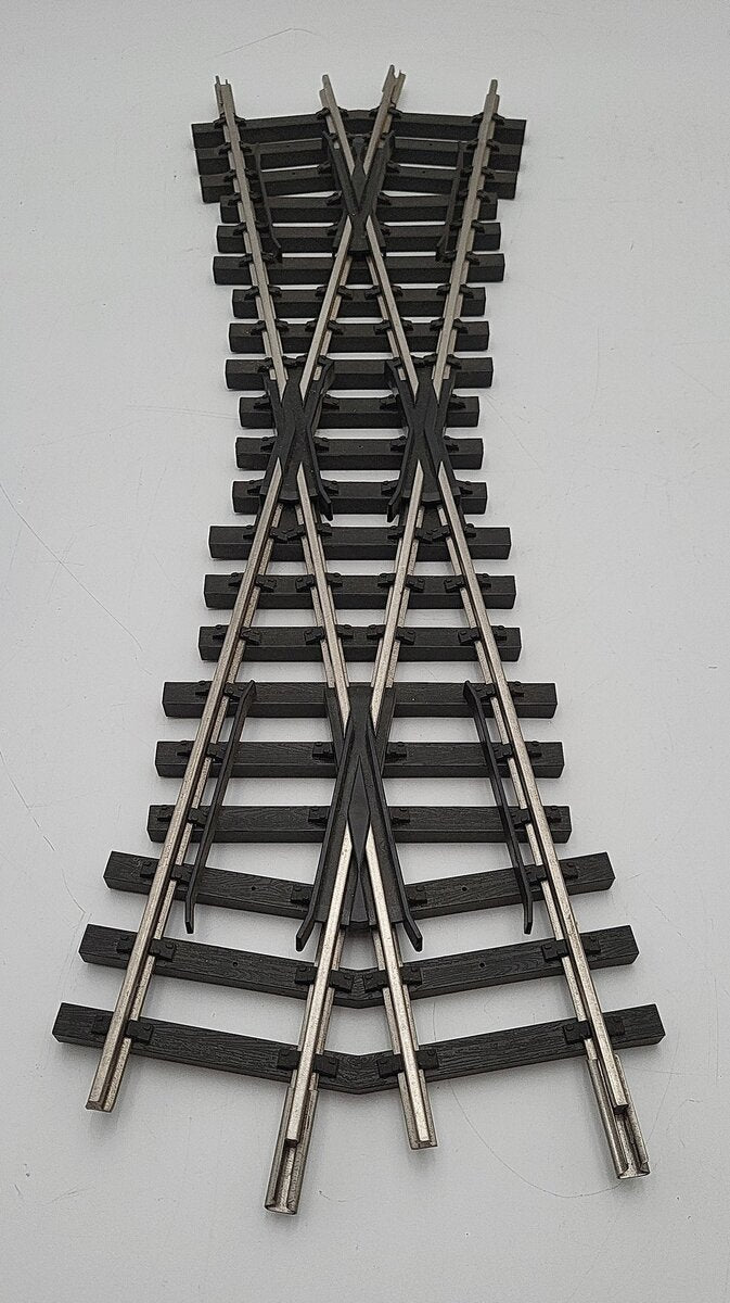 Aristo-Craft 20400 G Scale USA Stainless 19.5 Degree Crossing EX