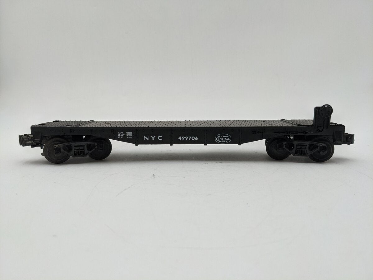 MTH 30-7608 O Gauge New York Central Pacemaker Flatcar #499706 VG