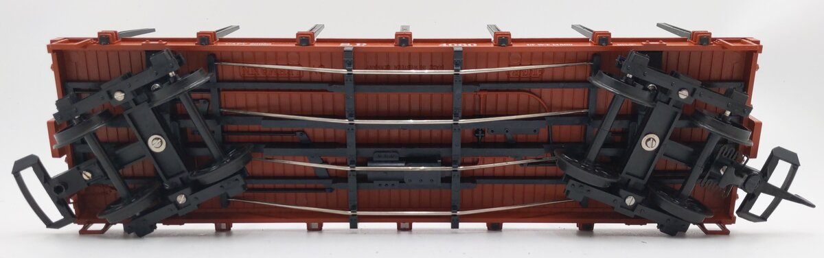 LGB 4060 G Scale Denver & Rio Grande Western Flatcar w/Stakes #4060 EX/Box