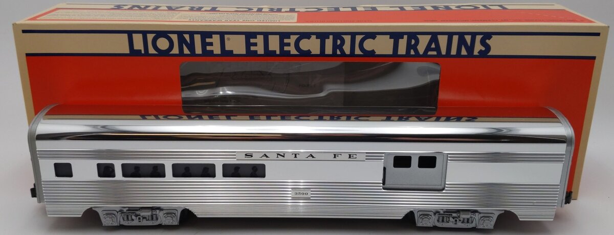 Lionel 6-19110 O Gauge Santa Fe Aluminum Combine Car #3500 EX/Box