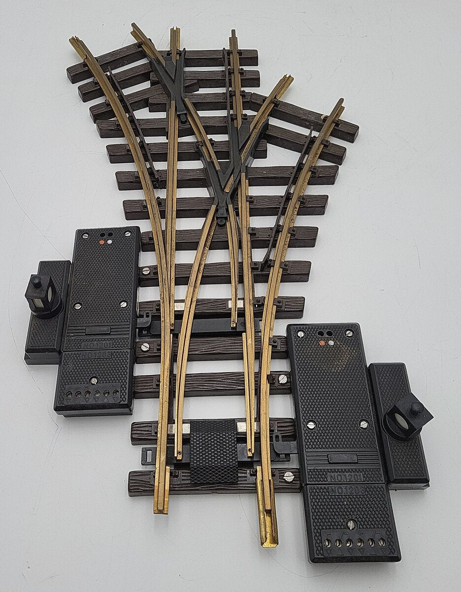 LGB 1236 G Scale Model Train 3 way Electric Switch Track EX