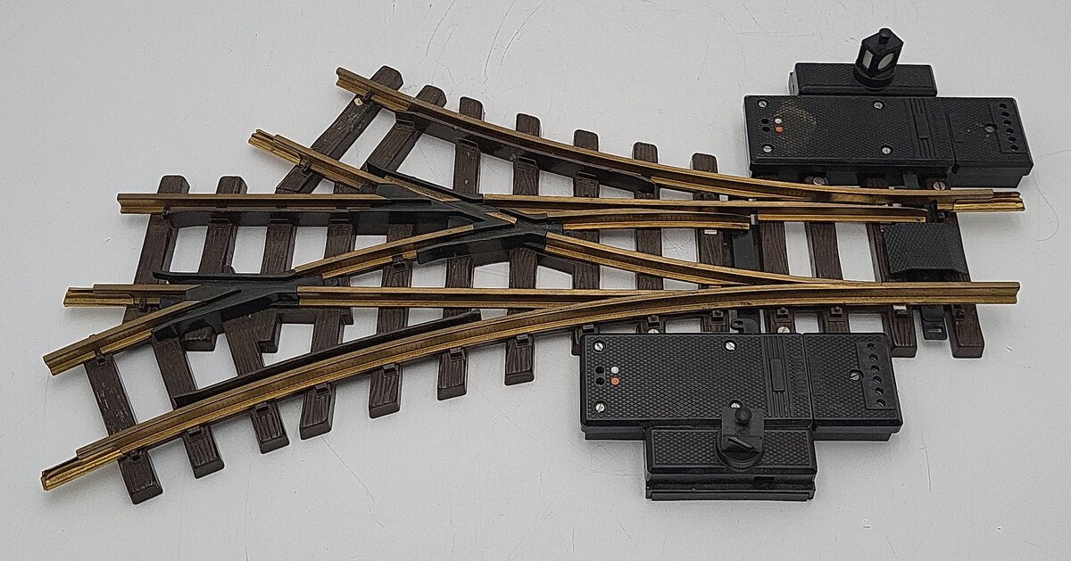 LGB 1236 G Scale Model Train 3 way Electric Switch Track EX