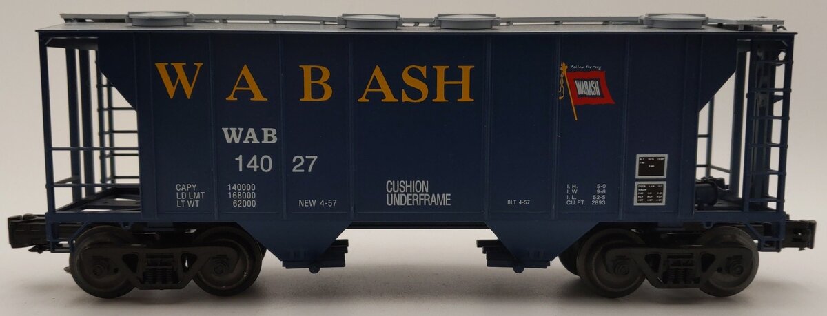 Weaver O Gauge Wabash Covered Hopper #14027 EX