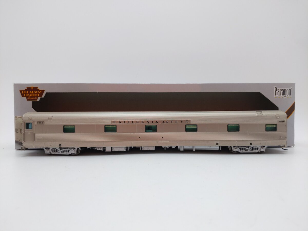 Broadway Limited 511 HO CB&Q Paragon Series "Silver Dove" 6-Bedroom Sleeper #450 EX/Box