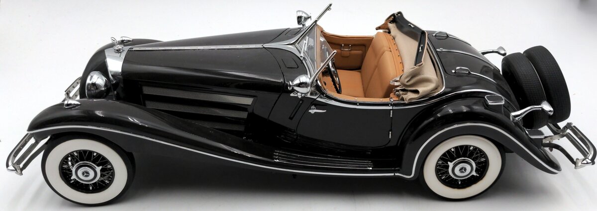 Bauer 1:12 Scale Diecast 1934 Mercedes-Benz 500k Spezial-Roadster EX