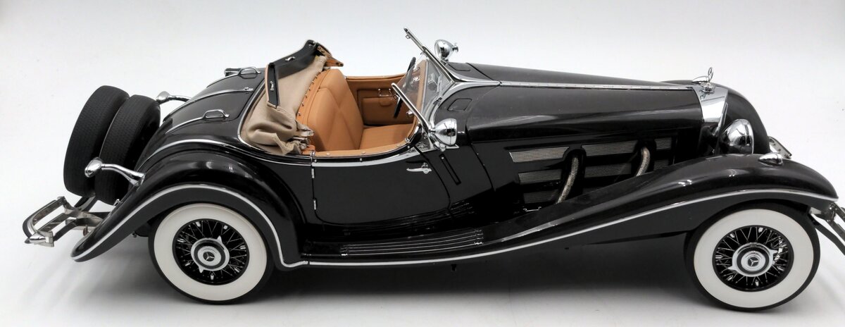 Bauer 1:12 Scale Diecast 1934 Mercedes-Benz 500k Spezial-Roadster EX