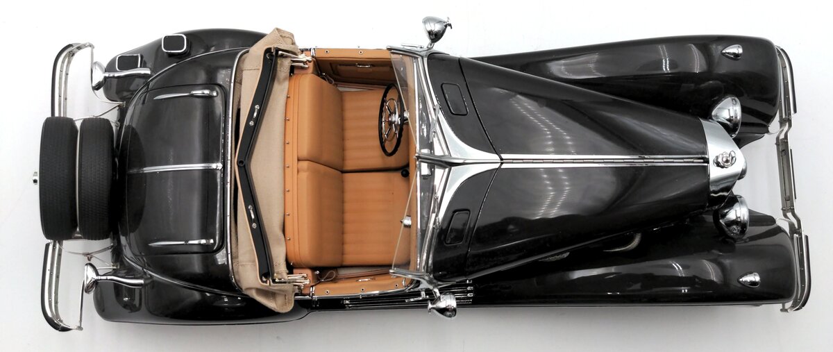 Bauer 1:12 Scale Diecast 1934 Mercedes-Benz 500k Spezial-Roadster EX