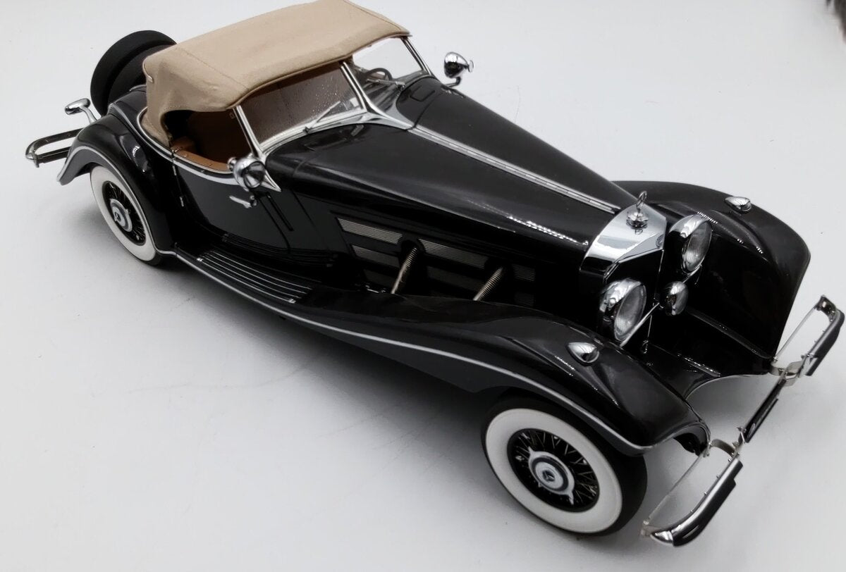 Bauer 1:12 Scale Diecast 1934 Mercedes-Benz 500k Spezial-Roadster EX