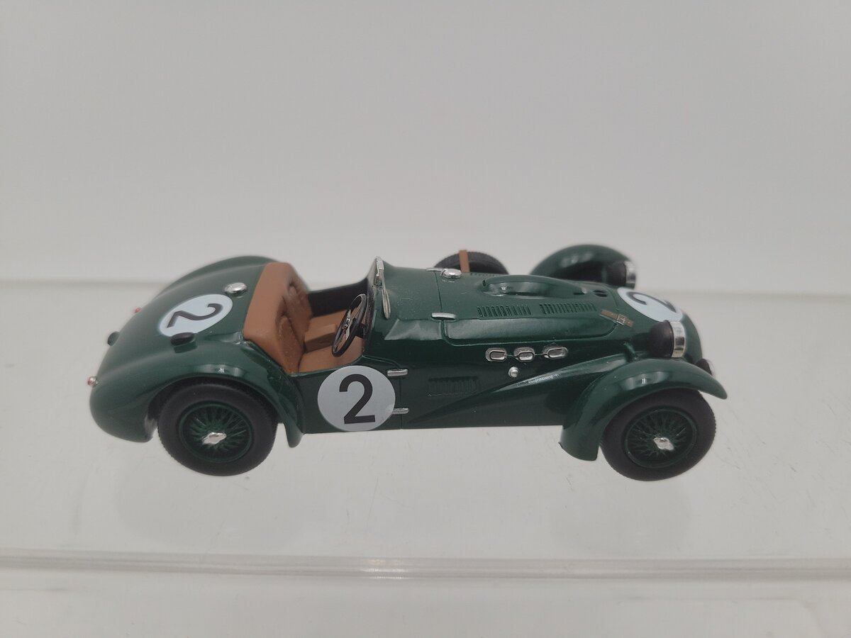 Bizarre J2 19 1:43 Scale Allard Green / Brown Racing Car Road # 2 Diecast EX