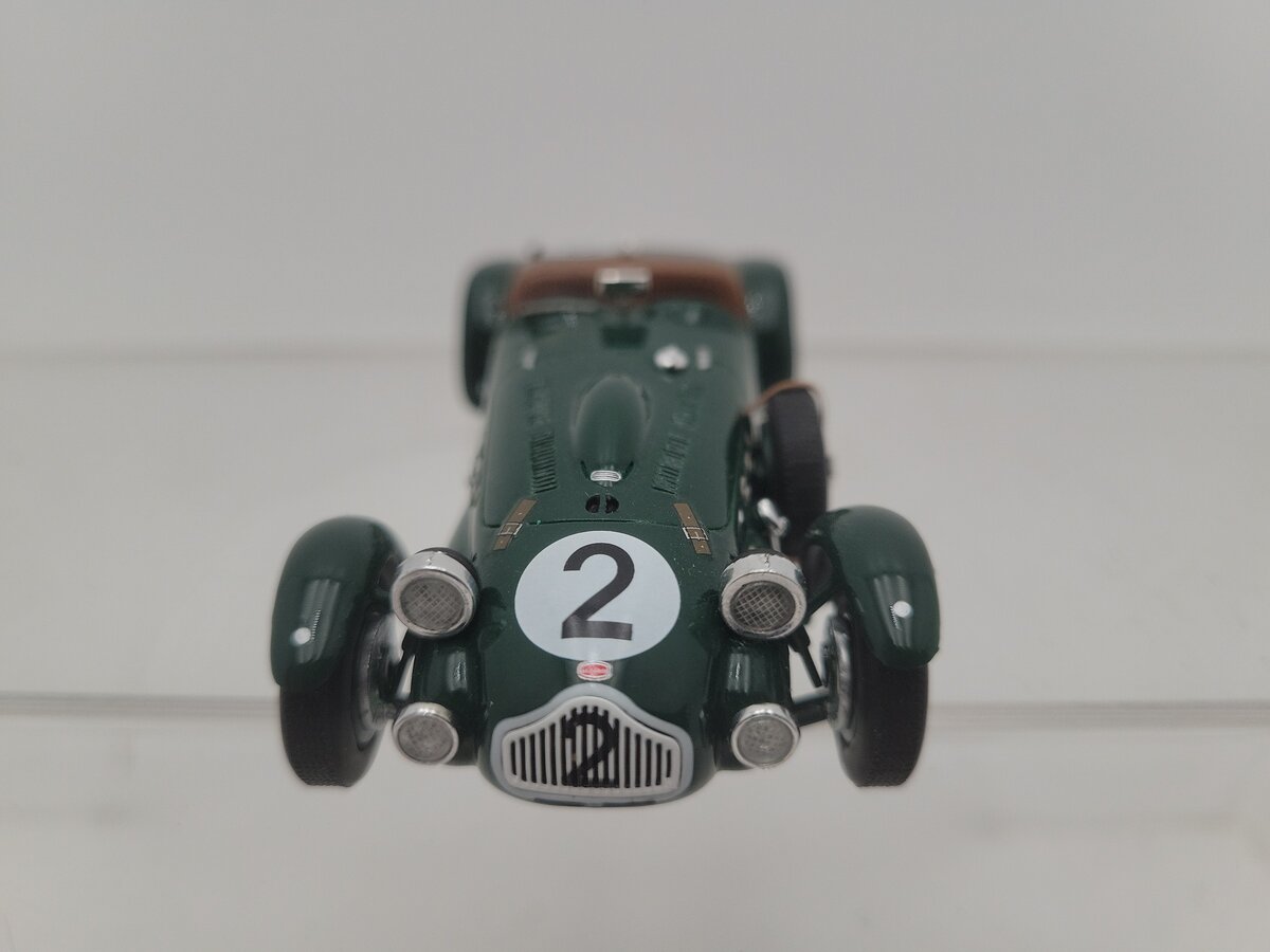 Bizarre J2 19 1:43 Scale Allard Green / Brown Racing Car Road # 2 Diecast EX