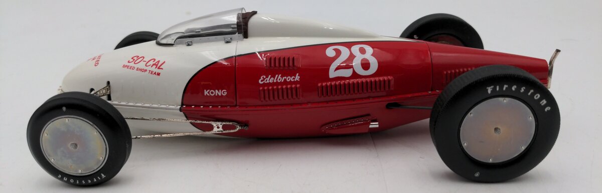 Precision Miniatures 1:18 Scale Edelbrock So-Cal Belly Tank Lakester #28 EX