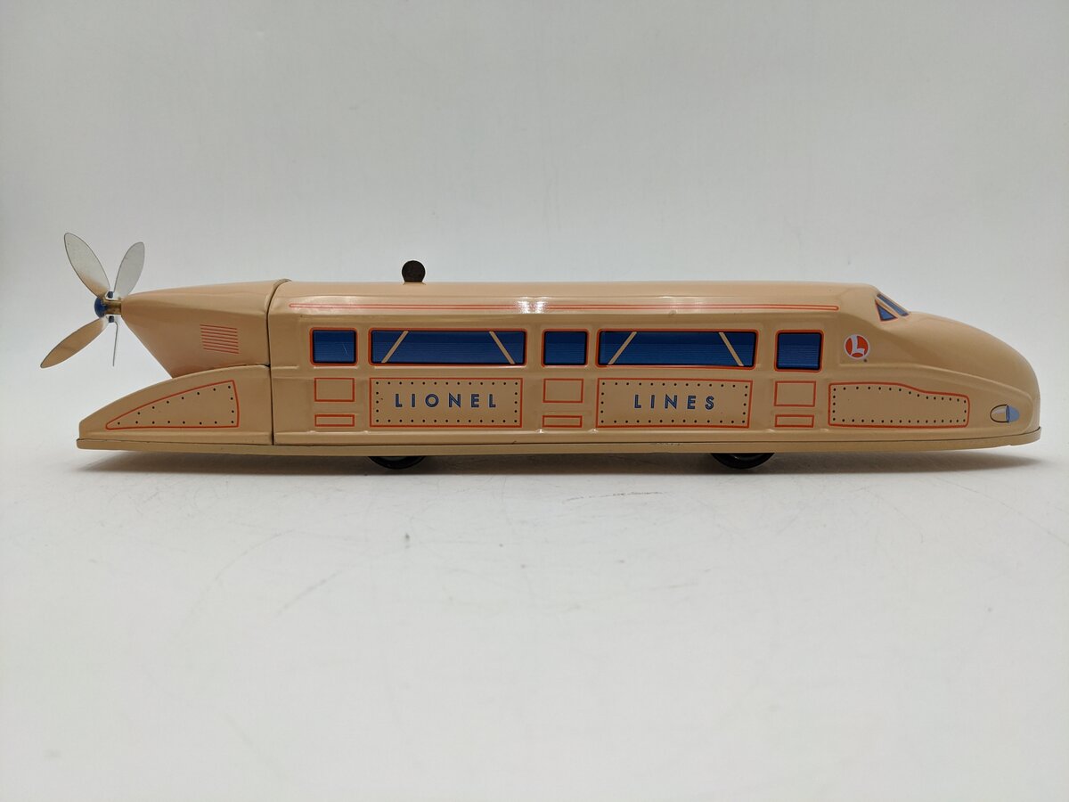 Lionel 6-21060 O Gauge Schylling Wind-Up Rail Zeppelin w/ Propeller EX/Box