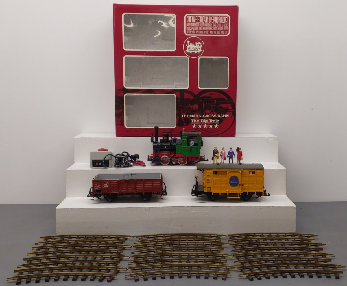 LGB 20401 G Gauge Chiquita Steam Freight Starter Train Set VG/Box