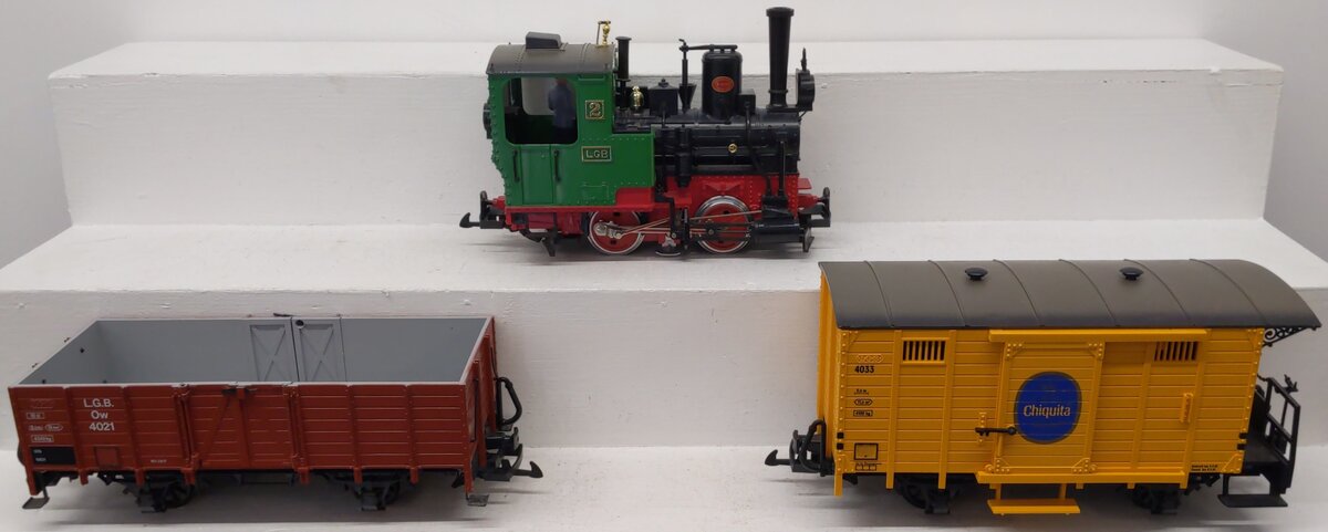 LGB 20401 G Gauge Chiquita Steam Freight Starter Train Set VG/Box