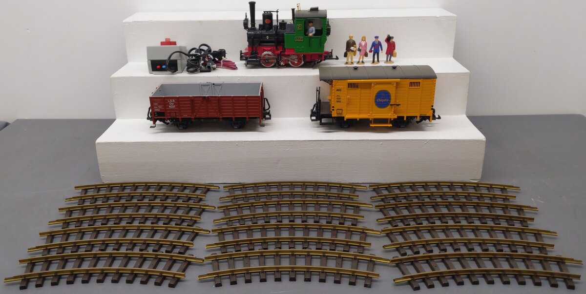 LGB 20401 G Gauge Chiquita Steam Freight Starter Train Set VG/Box