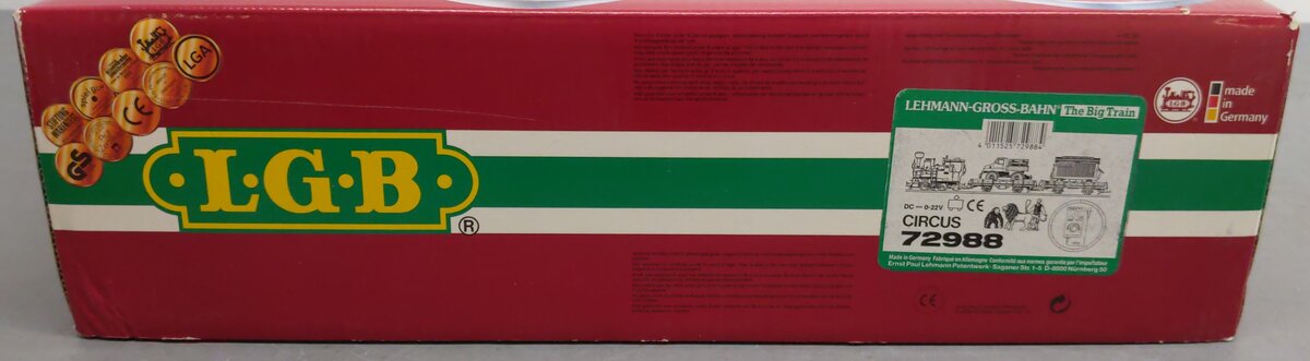 LGB 72988  G Gauge Circus Steam Starter Train Set EX/Box