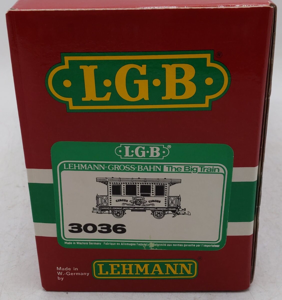 LGB 3036 G Scale Circus Passenger Car EX/Box