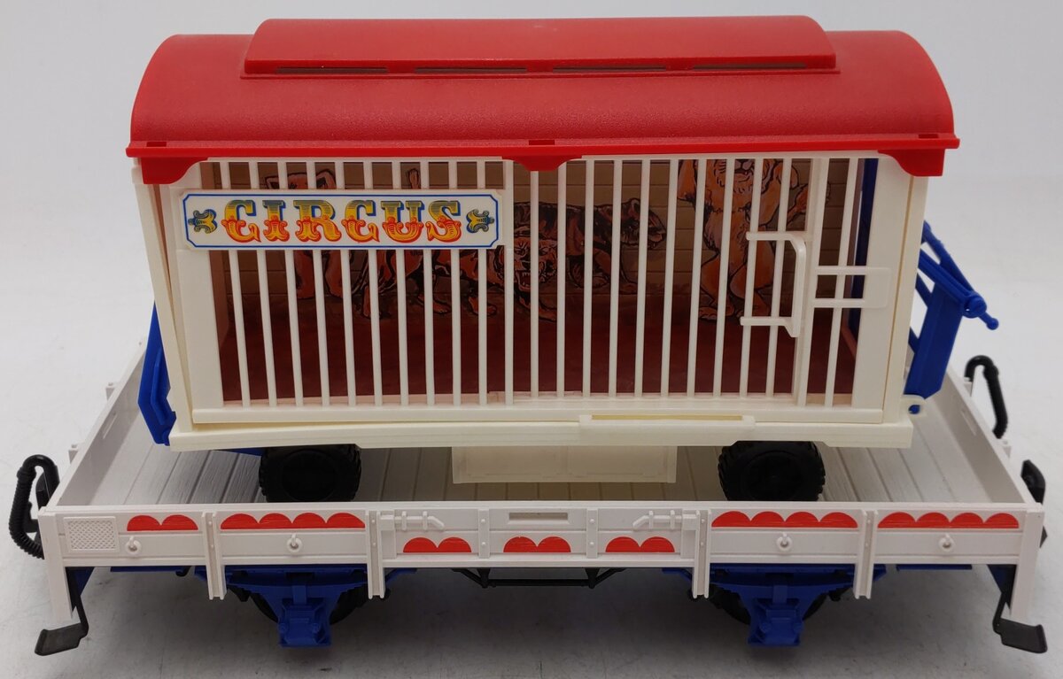 LGB 4038 G Scale Flatcar with Circus Cage W/O Animals EX/Box