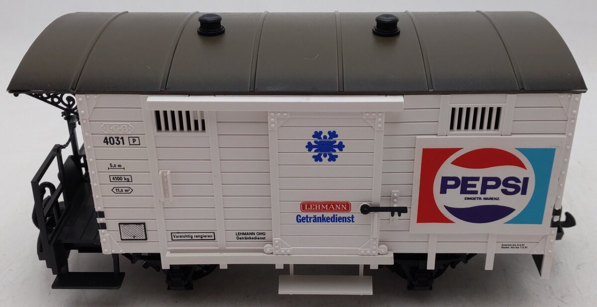 LGB 4031 G Scale Pepsi Cola Boxcar EX/Box