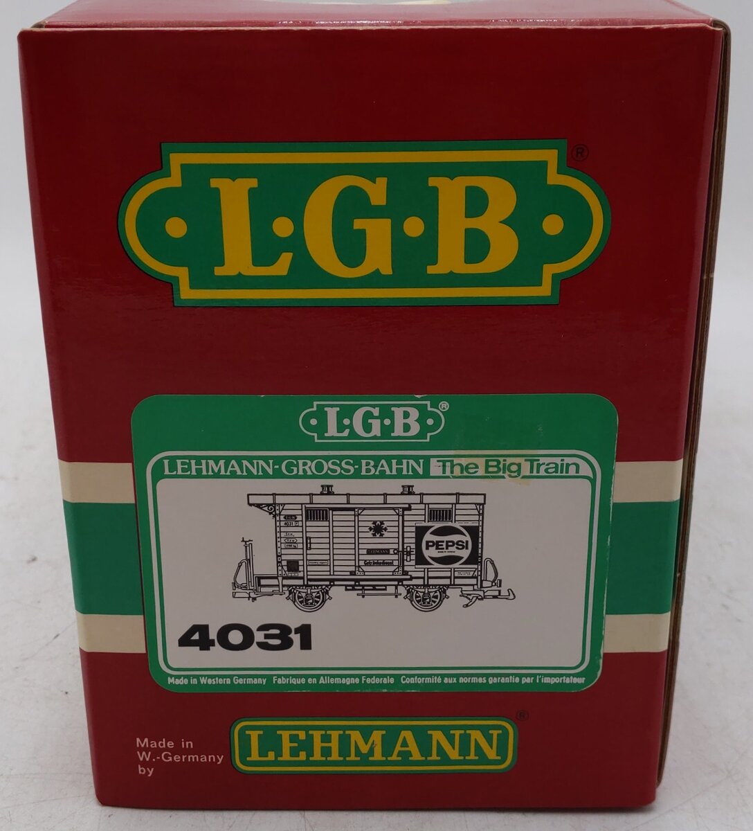 LGB 4031 G Scale Pepsi Cola Boxcar EX/Box