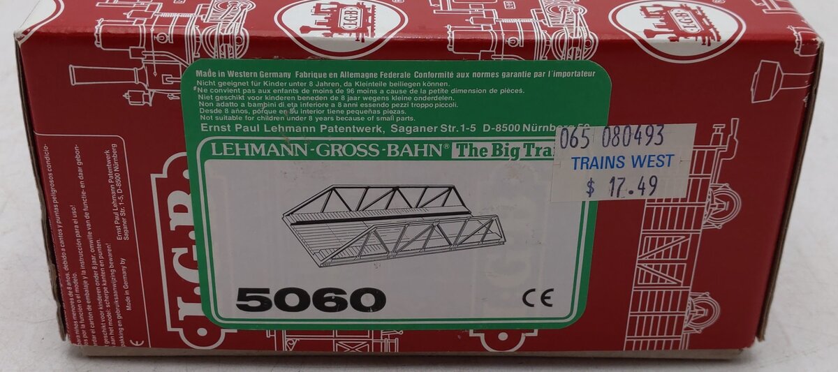 LGB 5060 G Scale Short Truss Bridge EX/Box