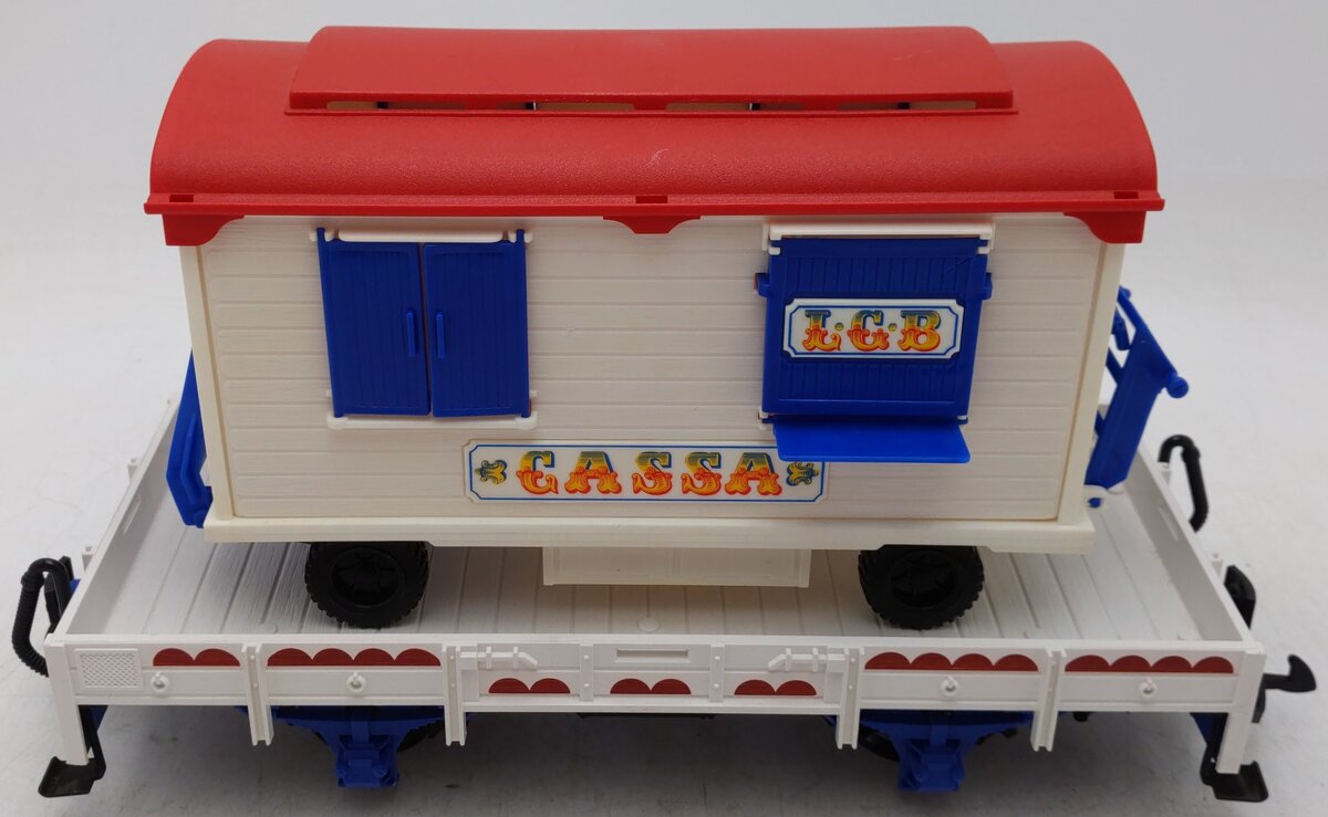 LGB 4037 G Scale Circus Flatcar with Cassa Trailer EX/Box