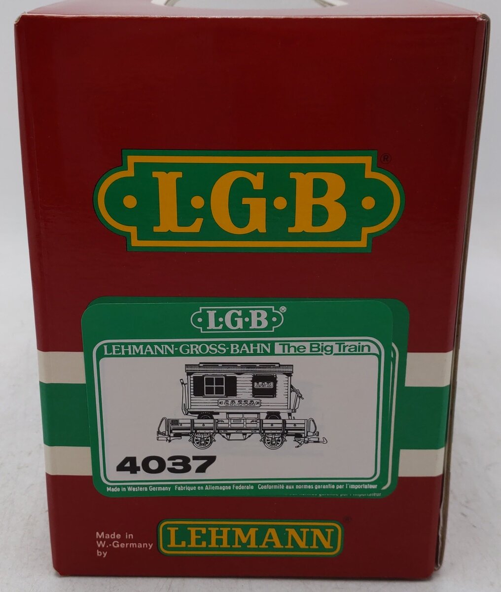 LGB 4037 G Scale Circus Flatcar with Cassa Trailer EX/Box