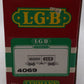 LGB 4069 G Scale Flatcar w/2 Grey LGB Containers EX/Box