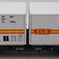 LGB 4069 G Scale Flatcar w/2 Grey LGB Containers EX/Box