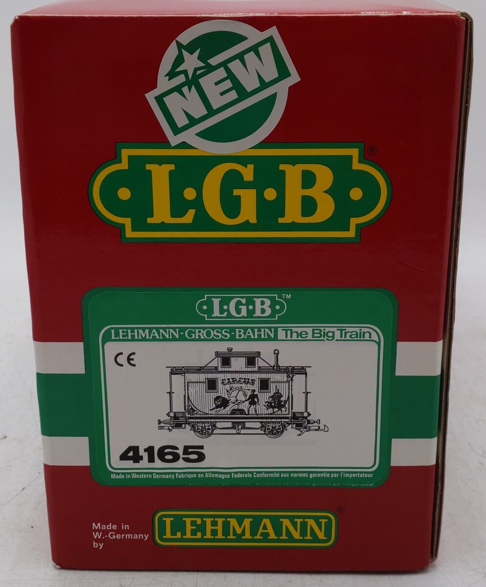 LGB 4165 G Scale Circus 4-Wheel Caboose EX/Box