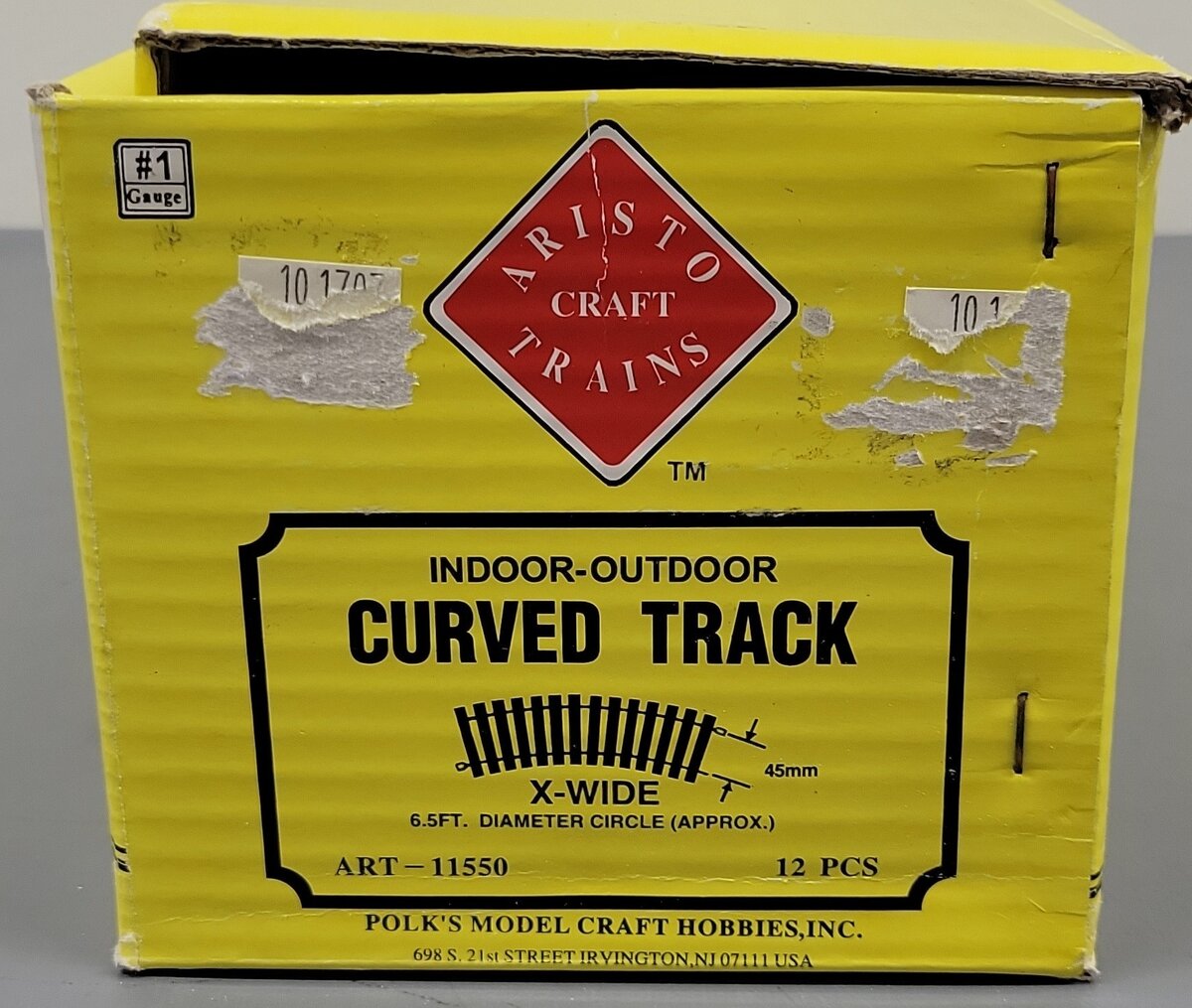 Aristo-Craft 11550 Euro Brass 6.5' Diameter Curved Track (12) EX/Box