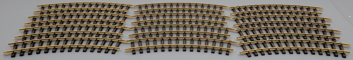 LGB 15000 G Scale Wide Radius Curved Track (Box of 12) EX/Box