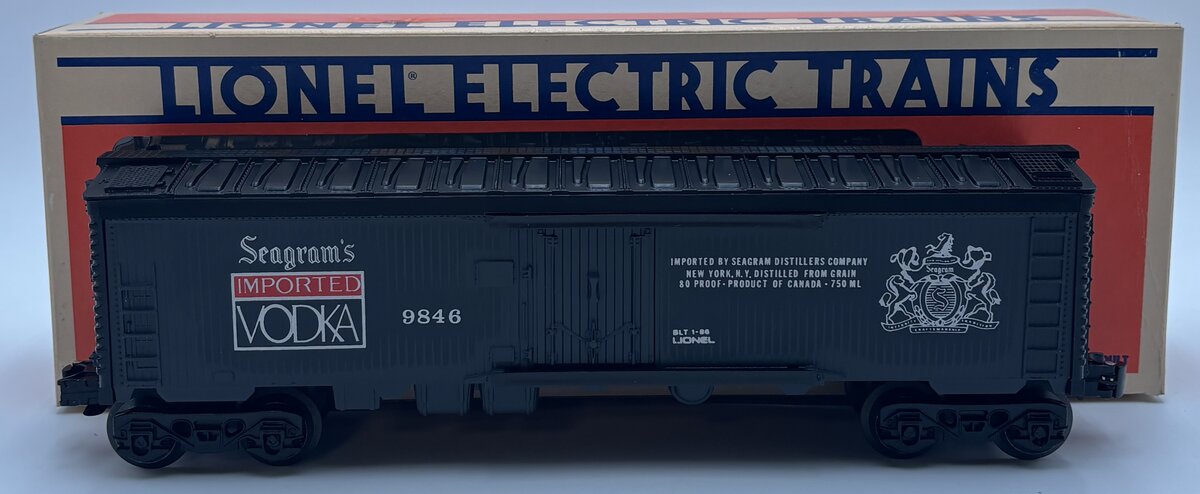 Lionel 6-9846 O Gauge Seagram's Vodka Billboard Reefer LN/Box