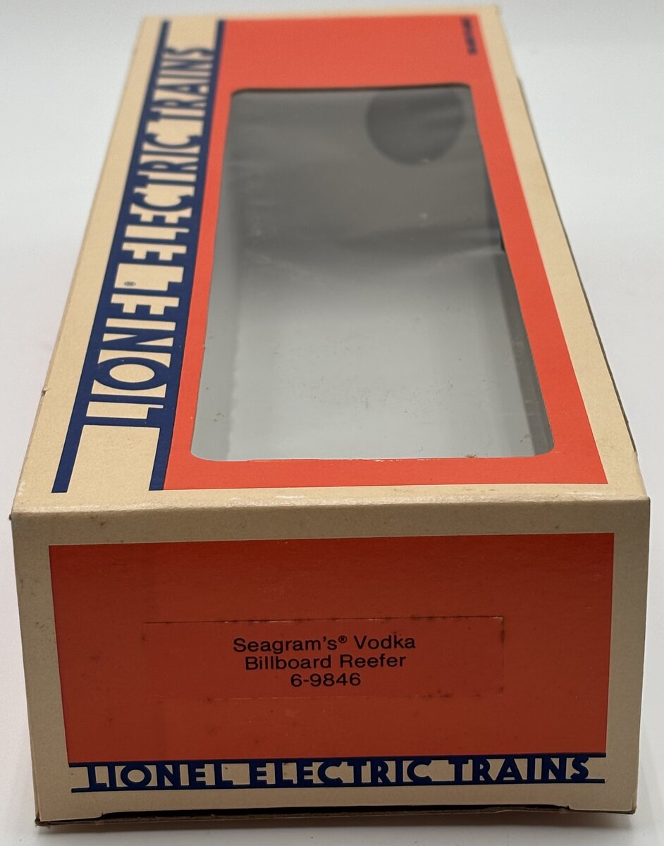 Lionel 6-9846 O Gauge Seagram's Vodka Billboard Reefer LN/Box