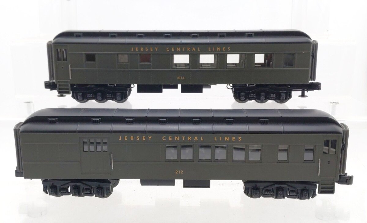 MTH O Gauge Jersey Central O-27 Madison Passenger Cars [2] EX