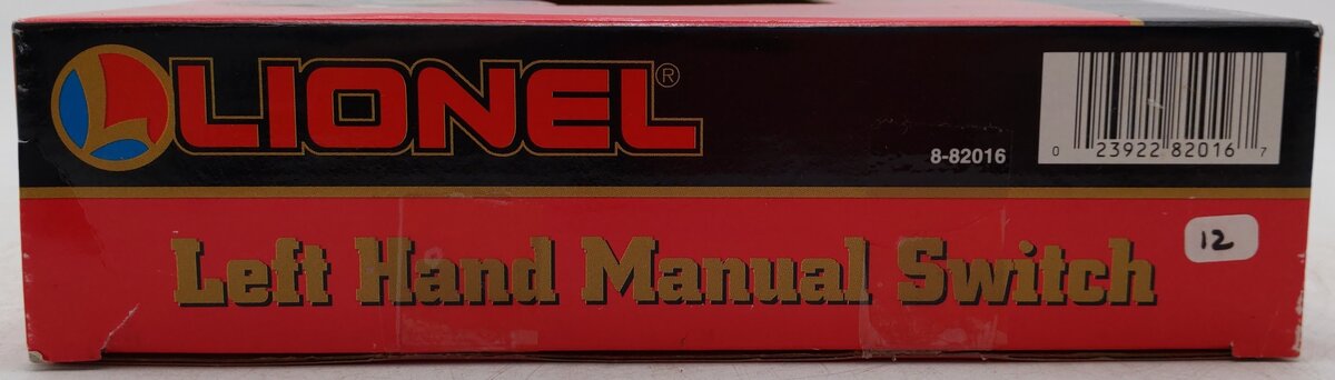 Lionel 8-82016 G Scale Left Hand Manual Switch Turnout EX/Box