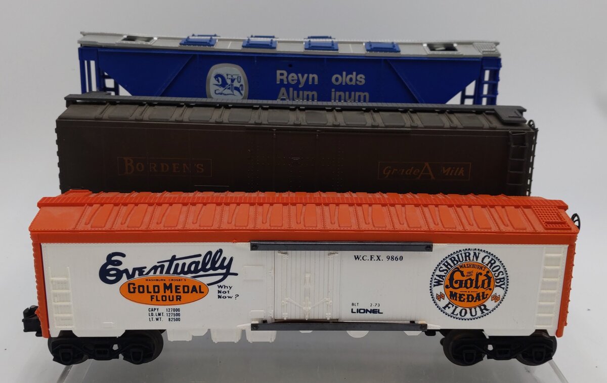 Lionel and Other O Gauge Assorted Freight Cars #9260, #56004, #9860 [3] VG