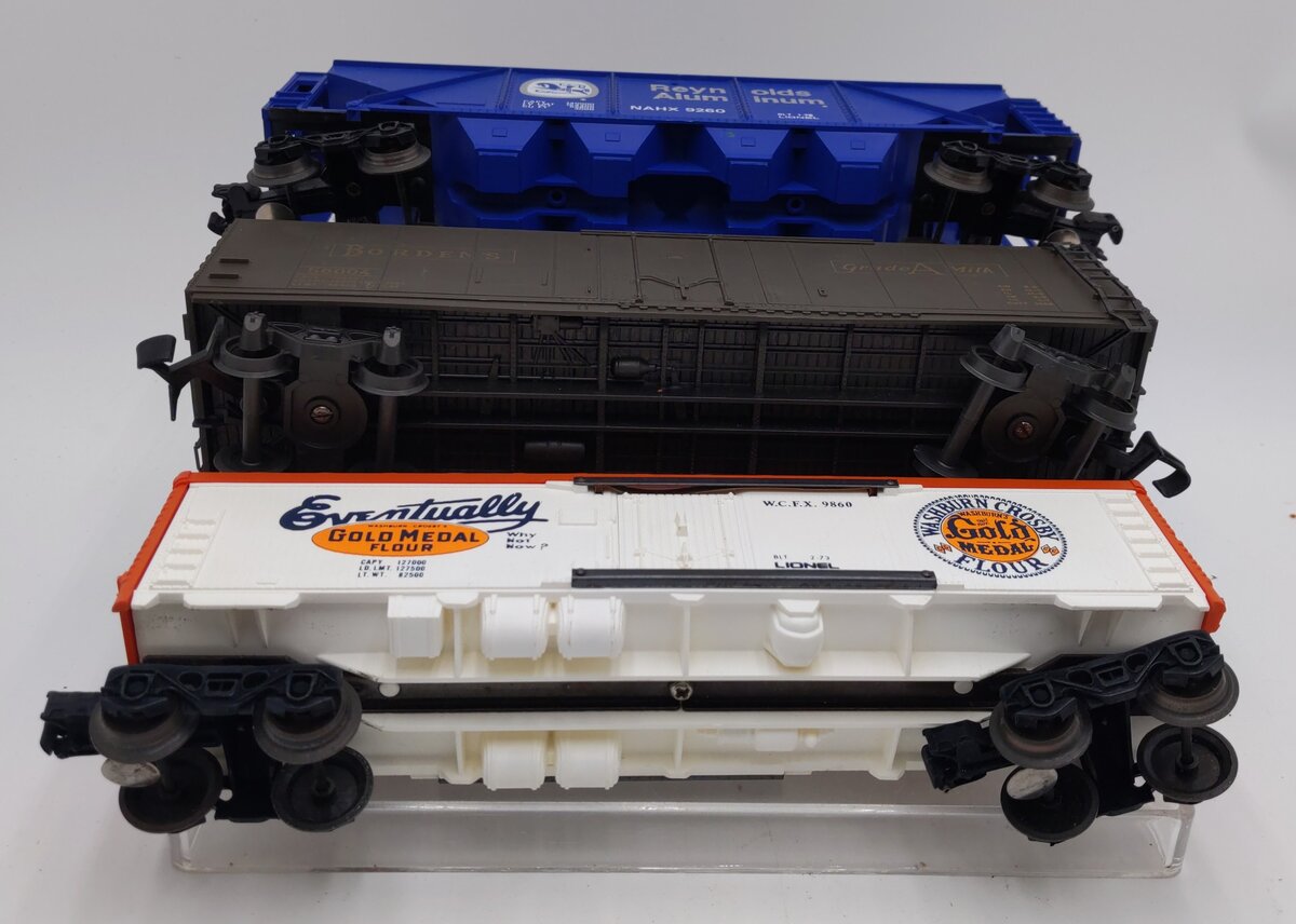 Lionel and Other O Gauge Assorted Freight Cars #9260, #56004, #9860 [3] VG