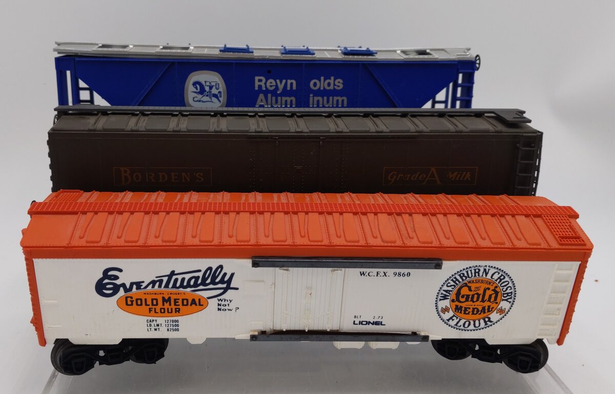 Lionel and Other O Gauge Assorted Freight Cars #9260, #56004, #9860 [3] VG
