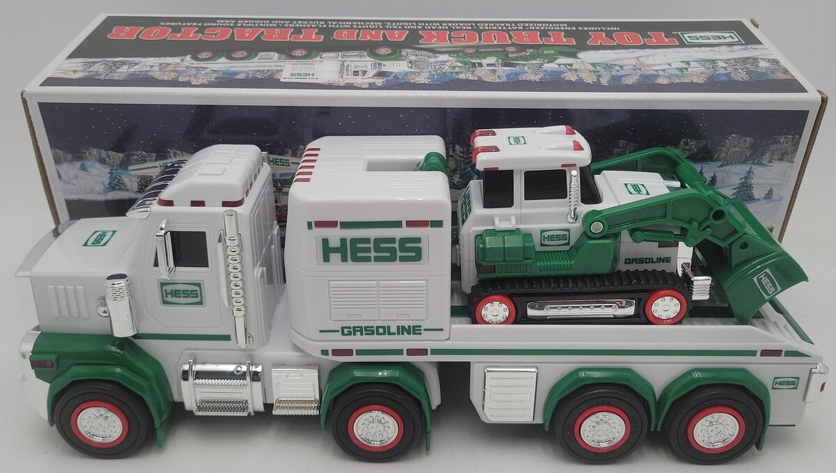 Hess 2013 Toy Tractor Trailer Flatbed & Tractor EX/Box