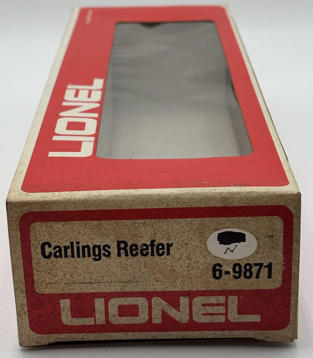 Lionel 6-9871 O Gauge Carling Black Label Beer Billboard Reefer Car EX/Box