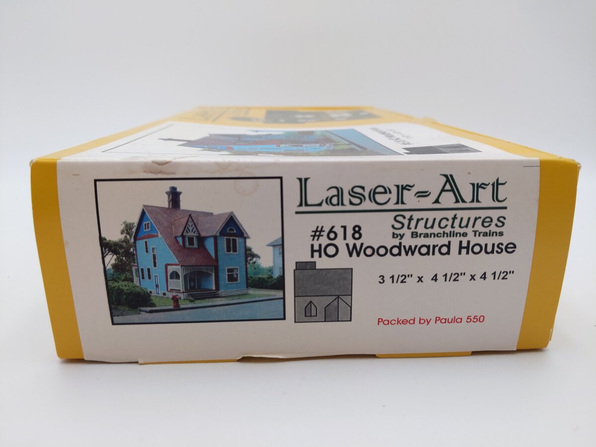Branchline 618 HO Woodward House Laser Art Structure Kit  EX/Box