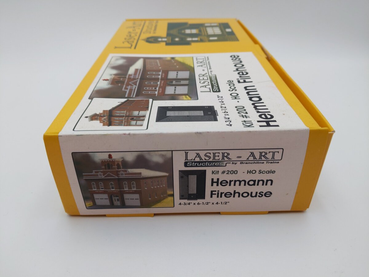 Branchline Trains 200 HO Hermann Firehouse Laser-Art Kit EX/Box