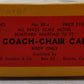 E. Suydam & Co RR-4 HO Scale BRASS Coach-Chair Passenger Car EX/Box