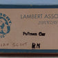 Lambert HO Scale Nickel-Plated Brass Santa Fe Pullman Car EX/Box