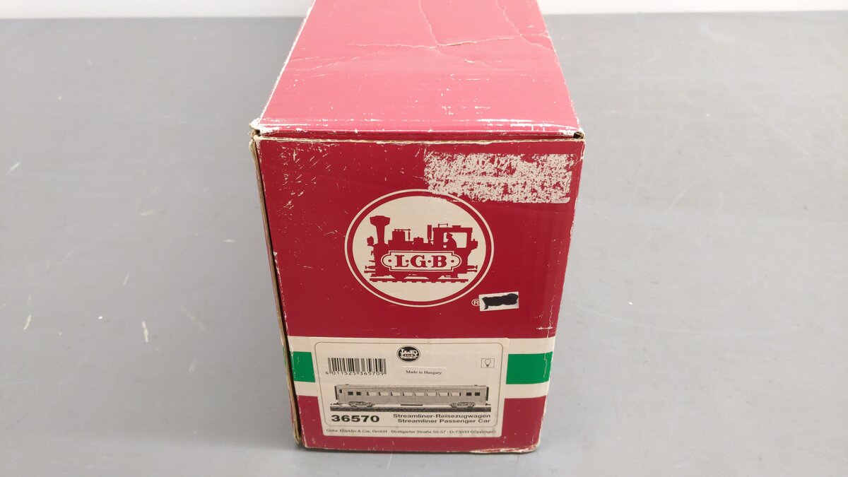 LGB 36570 ATSF Streamline Passenger Car - Metal Wheels #3138 EX/Box