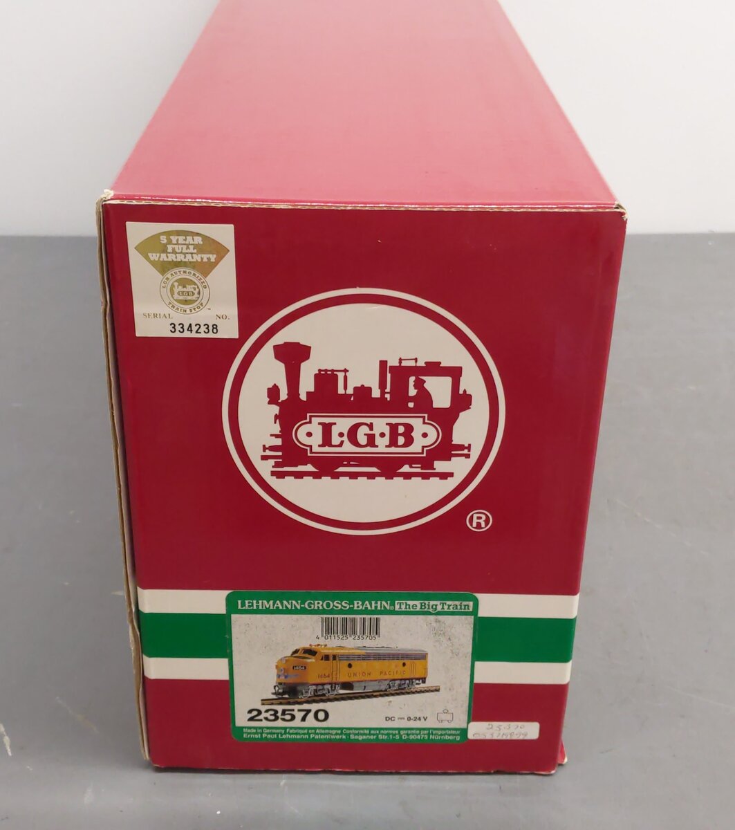LGB 23570 G Union Pacific F7 A Unit Diesel Locomotive #1464 EX/Box