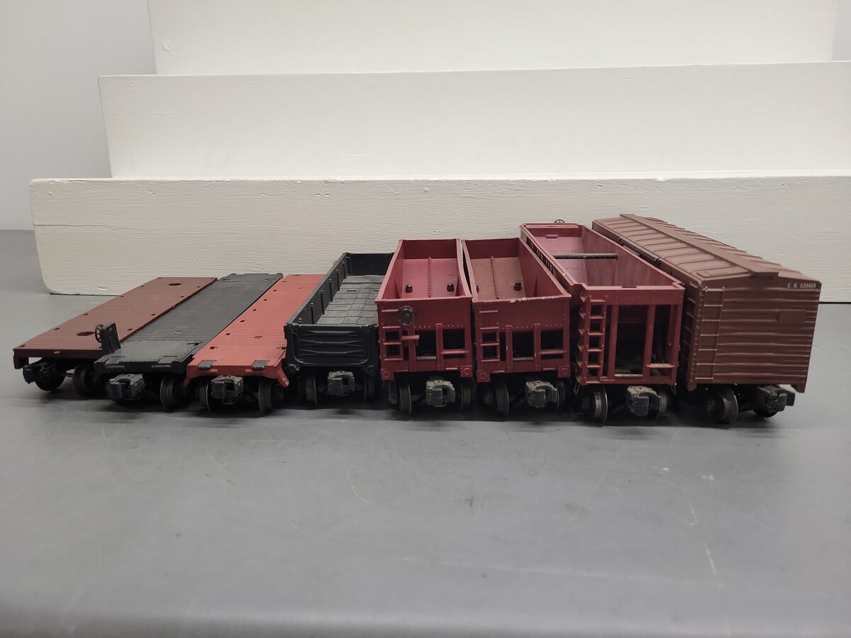 Lionel & KMT Vintage O Train Cars 6424,520469,2-25000,643625,6462,6511,1877 [8] VG